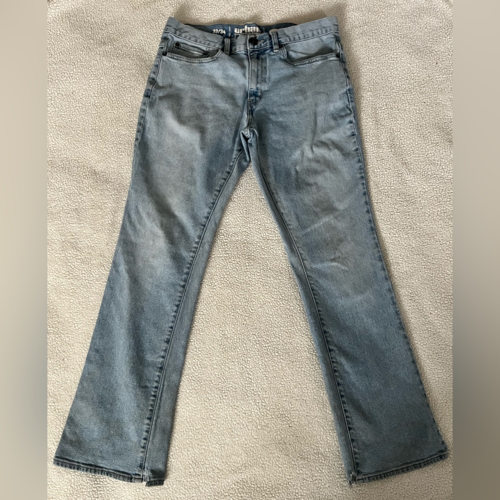 Urban Pipeline Men’s Light Blue Bootcut Jeans, Size 32x34